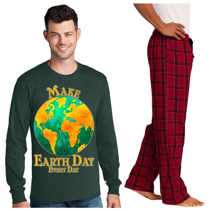 Vintage Make Earth Day Every Day Long Sleeve Pajama Set