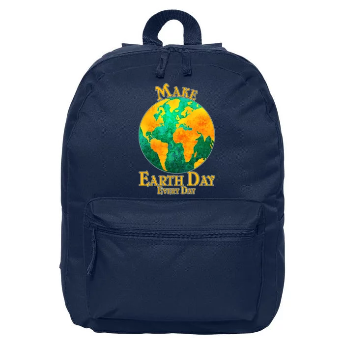 Vintage Make Earth Day Every Day 16 in Basic Backpack