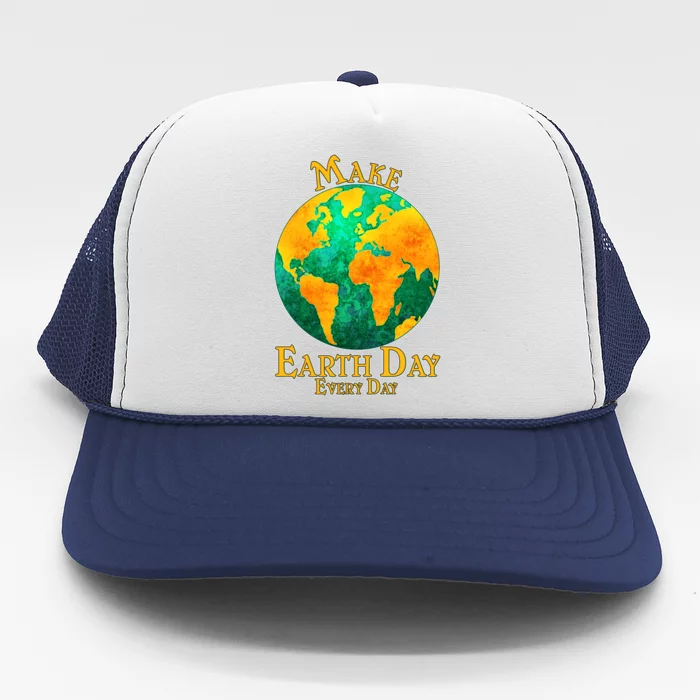 Vintage Make Earth Day Every Day Trucker Hat