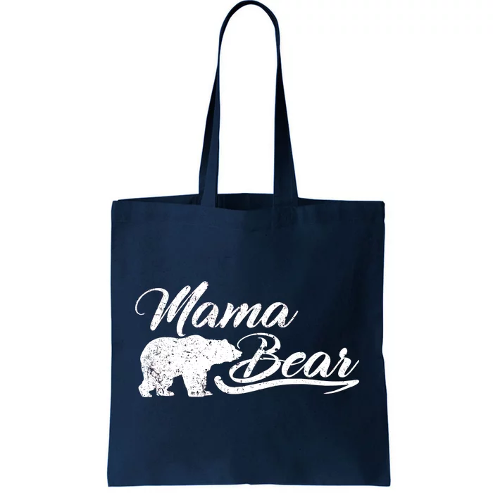 Vintage Mama Bear Retro Mother Logo Tote Bag