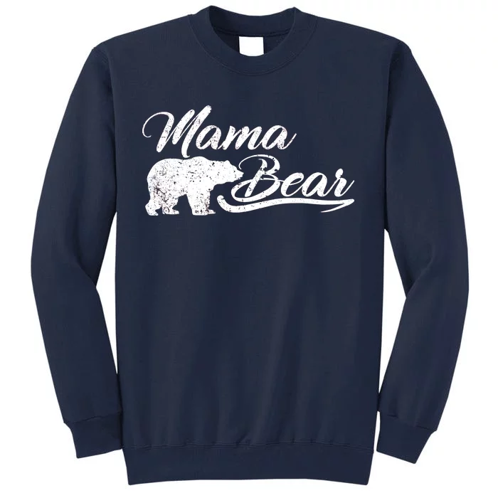 Vintage Mama Bear Retro Mother Logo Tall Sweatshirt