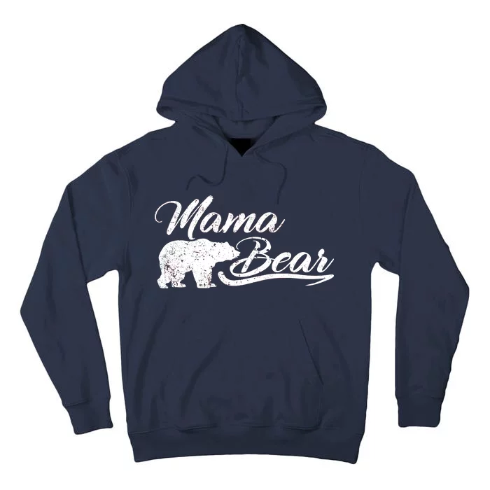 Vintage Mama Bear Retro Mother Logo Tall Hoodie