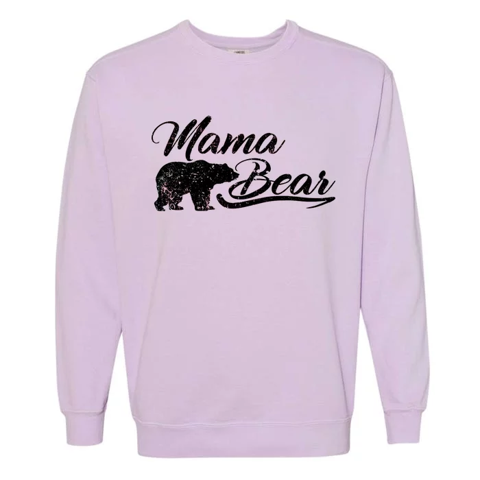 Vintage Mama Bear Retro Mother Logo Garment-Dyed Sweatshirt