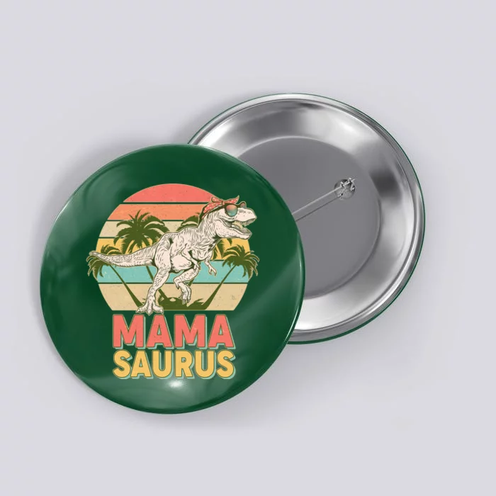 Vintage Mama Saurus T-Rex Mom Mother Button