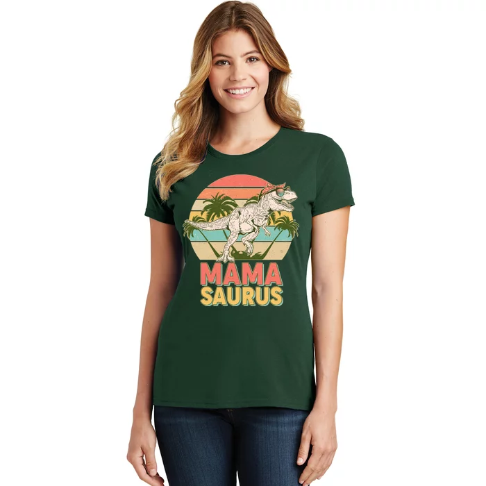 Vintage Mama Saurus T-Rex Mom Mother Women's T-Shirt