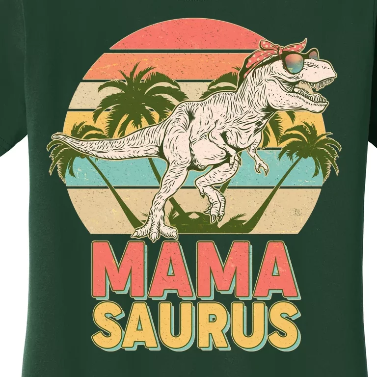 Vintage Mama Saurus T-Rex Mom Mother Women's T-Shirt