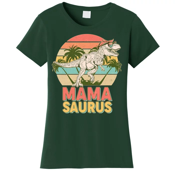 Vintage Mama Saurus T-Rex Mom Mother Women's T-Shirt