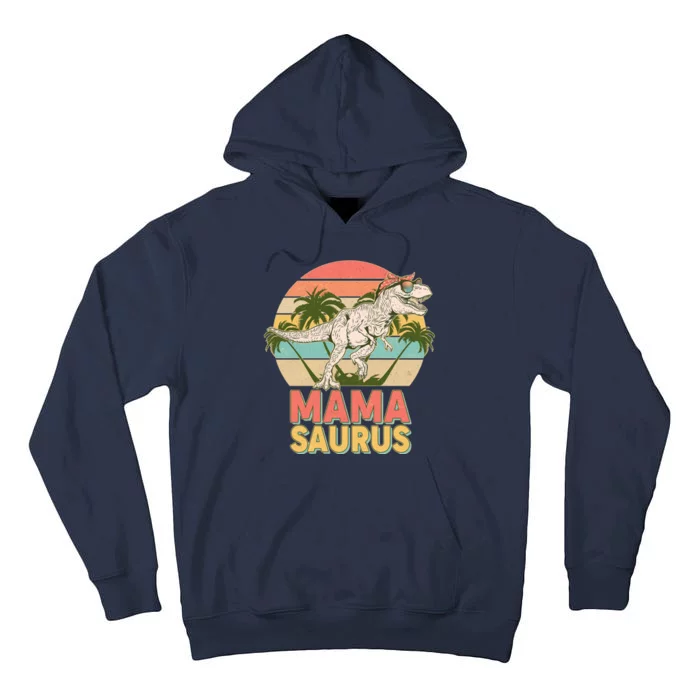 Vintage Mama Saurus T-Rex Mom Mother Tall Hoodie