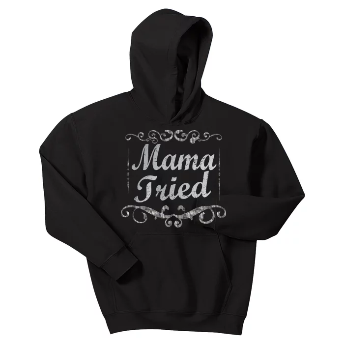 Vintage Mama Tried Kids Hoodie