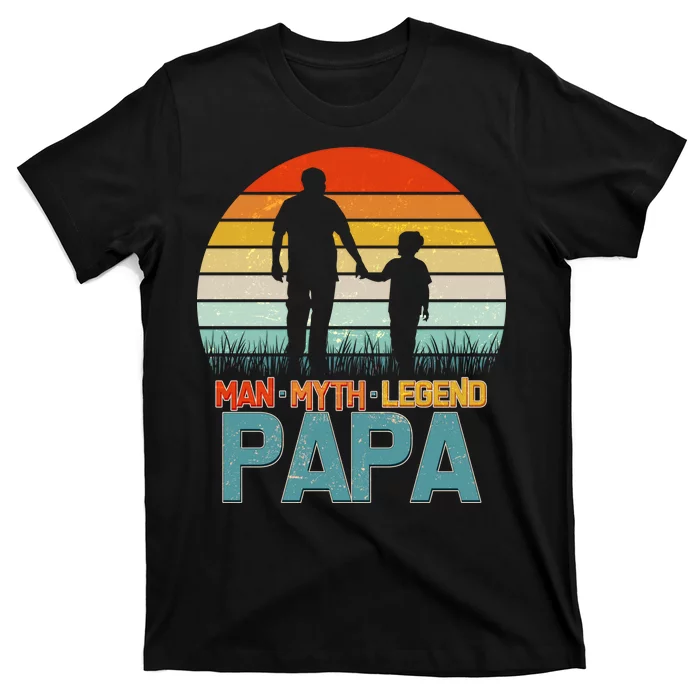 Vintage Man Myth Legend Papa T-Shirt