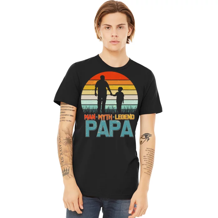 Vintage Man Myth Legend Papa Premium T-Shirt