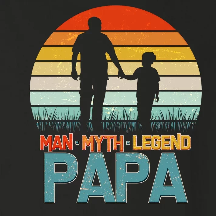 Vintage Man Myth Legend Papa Toddler Long Sleeve Shirt