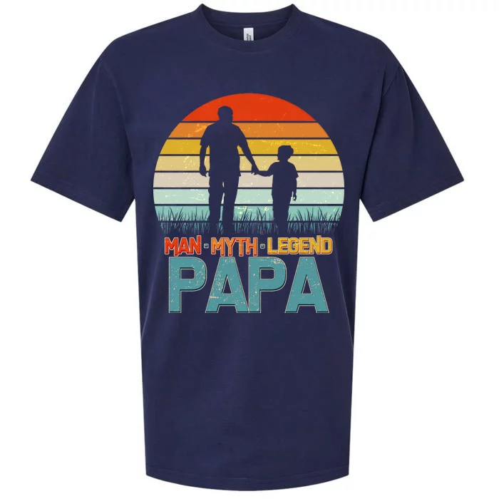 Vintage Man Myth Legend Papa Sueded Cloud Jersey T-Shirt