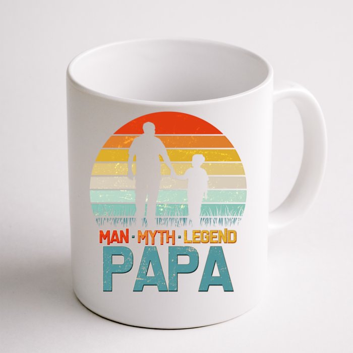 Vintage Man Myth Legend Papa Front & Back Coffee Mug