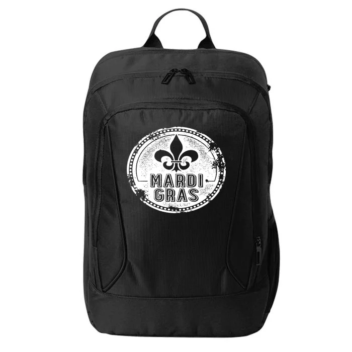 Vintage Mardi Gras New Orleans Logo City Backpack