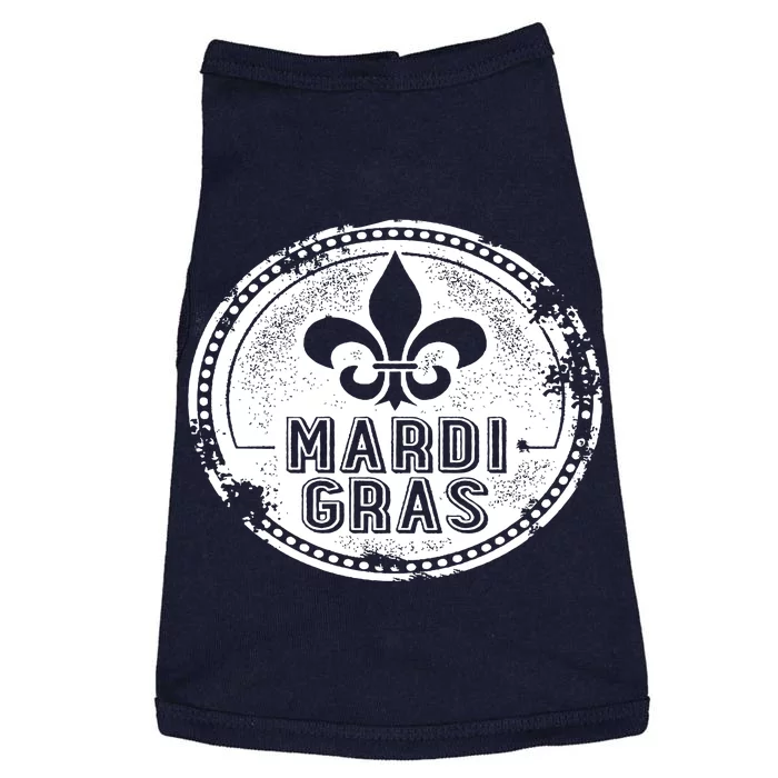 Vintage Mardi Gras New Orleans Logo Doggie Tank