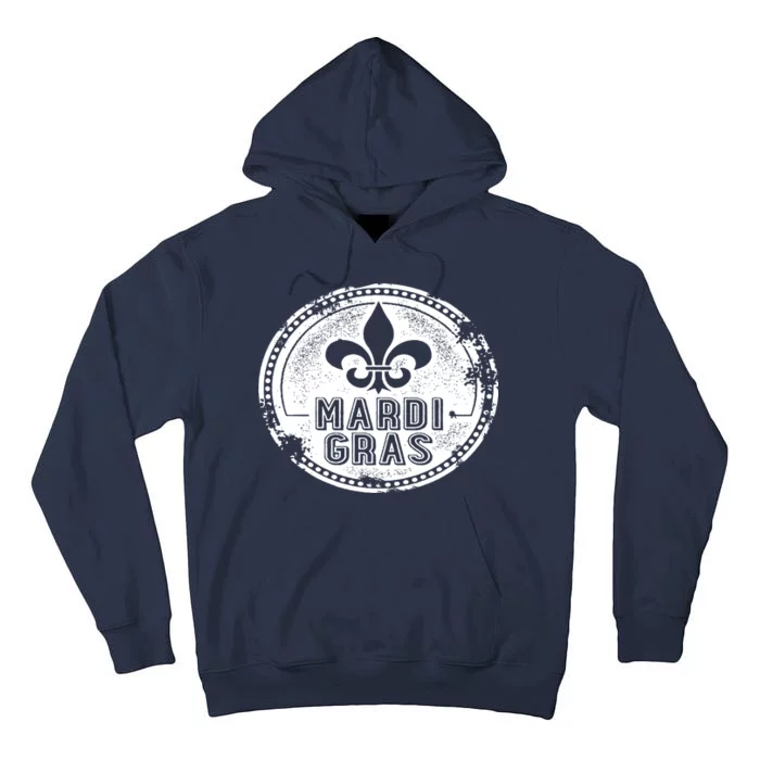 Vintage Mardi Gras New Orleans Logo Tall Hoodie