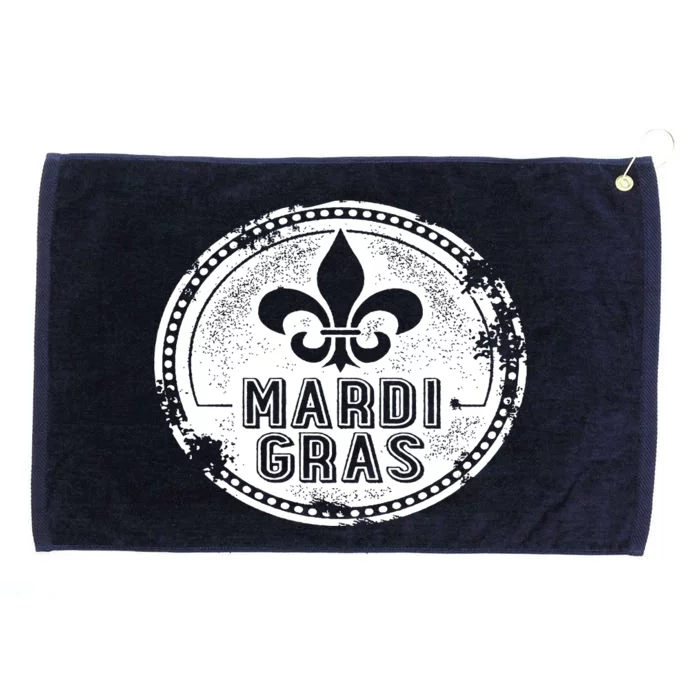 Vintage Mardi Gras New Orleans Logo Grommeted Golf Towel