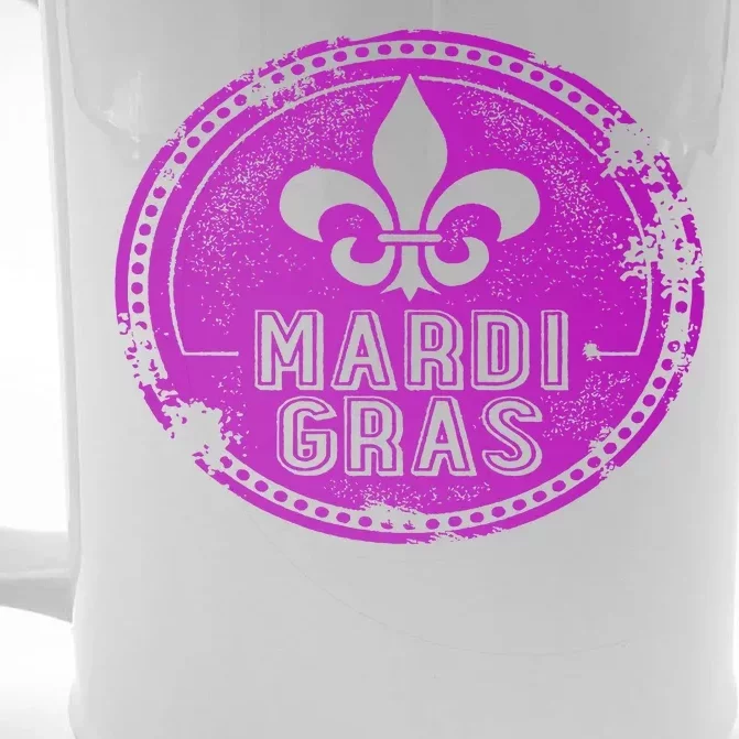 Vintage Mardi Gras New Orleans Logo Front & Back Beer Stein