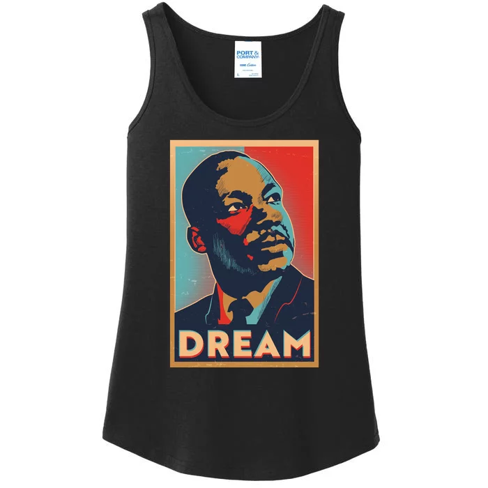 Vintage Martin Luther King Jr MLK Dream Poster Ladies Essential Tank