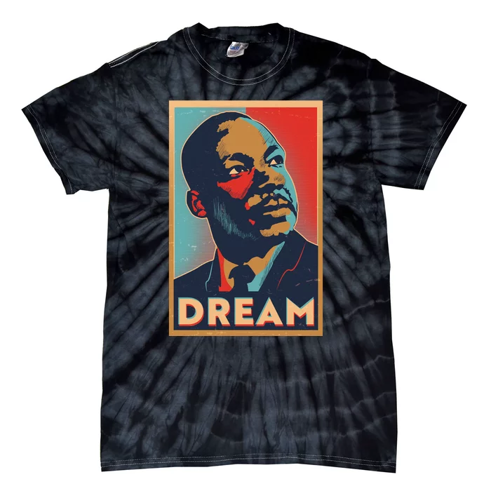 Vintage Martin Luther King Jr MLK Dream Poster Tie-Dye T-Shirt