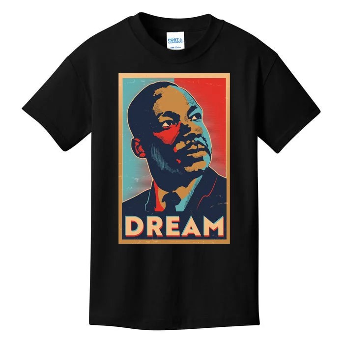 Vintage Martin Luther King Jr MLK Dream Poster Kids T-Shirt