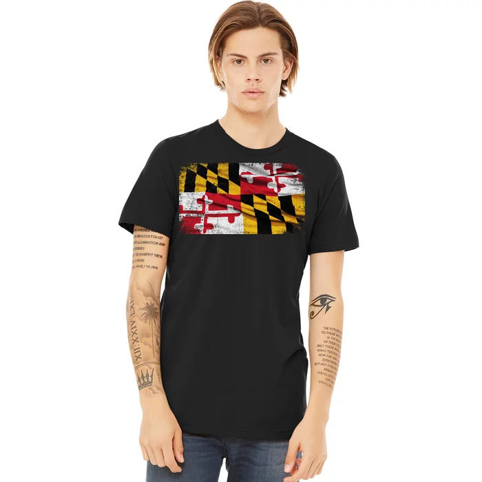 Vintage Maryland Flag Premium T-Shirt