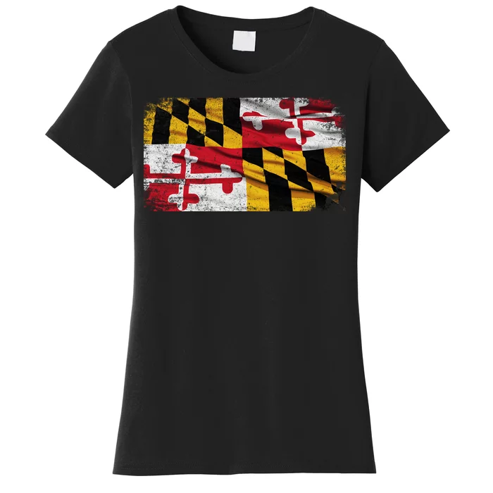 Vintage Maryland Flag Women's T-Shirt