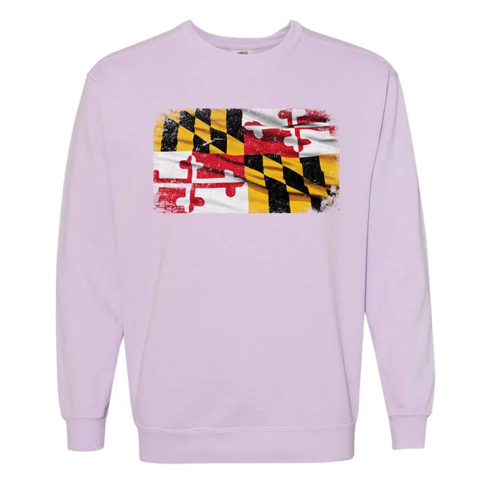 Vintage Maryland Flag Garment-Dyed Sweatshirt