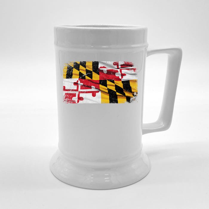 Vintage Maryland Flag Front & Back Beer Stein