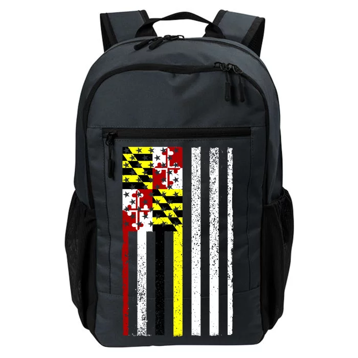 Vintage Maryland State American Flag Daily Commute Backpack