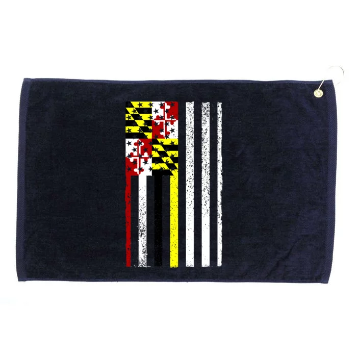 Vintage Maryland State American Flag Grommeted Golf Towel