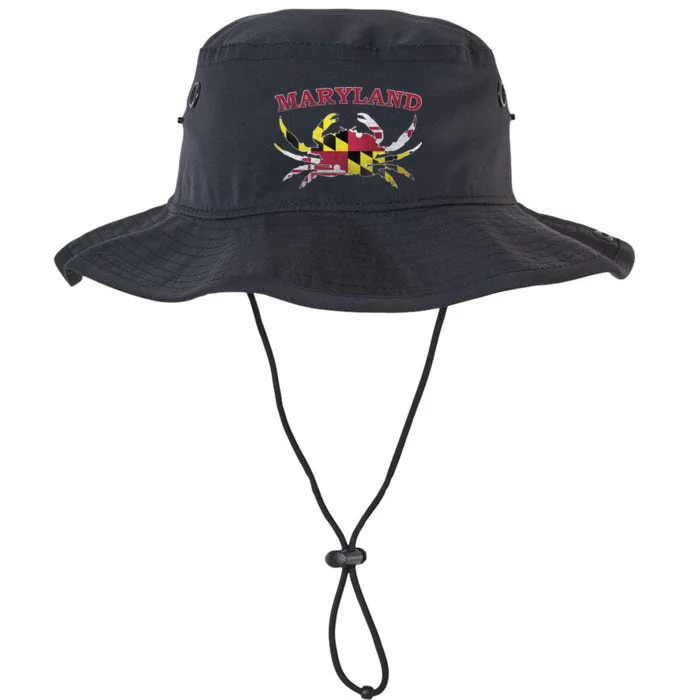 Vintage Maryland State Blue Crab Pride Flag Legacy Cool Fit Booney Bucket Hat