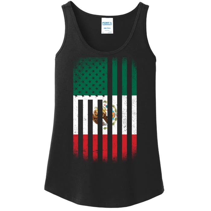 Vintage Mexican Flag Ladies Essential Tank