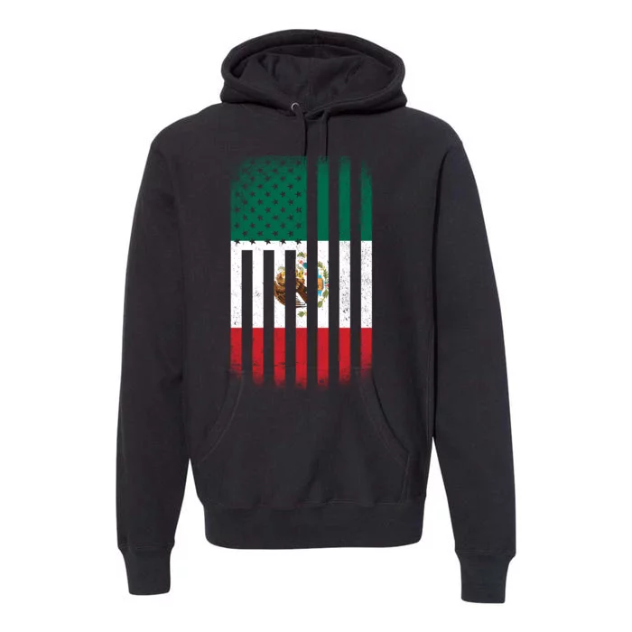 Vintage Mexican Flag Premium Hoodie