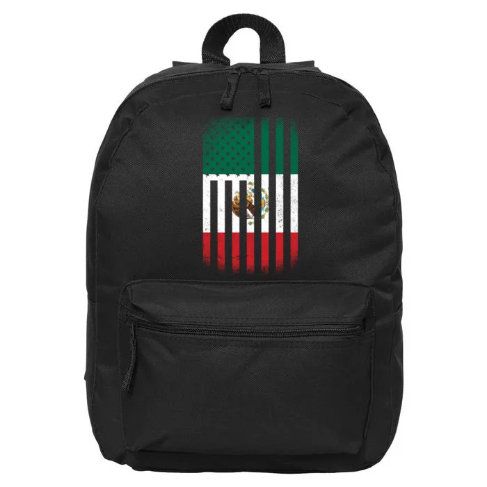 Vintage Mexican Flag 16 in Basic Backpack