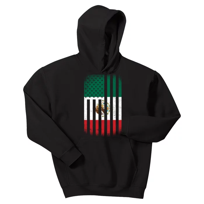 Vintage Mexican Flag Kids Hoodie