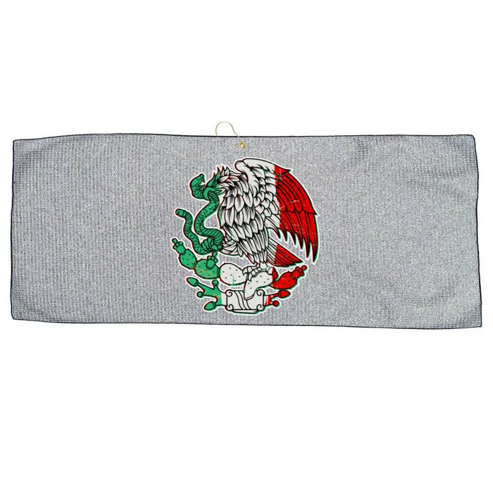 Vintage Mexico Eagle Symbol Large Microfiber Waffle Golf Towel