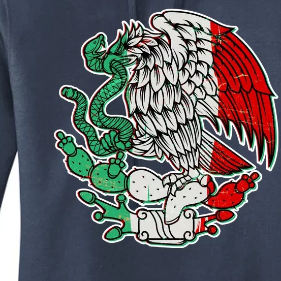 Vintage Mexico Eagle Symbol Women's Pullover Hoodie