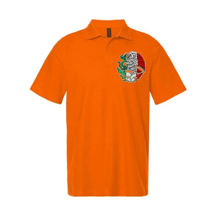 Vintage Mexico Eagle Symbol Softstyle Adult Sport Polo