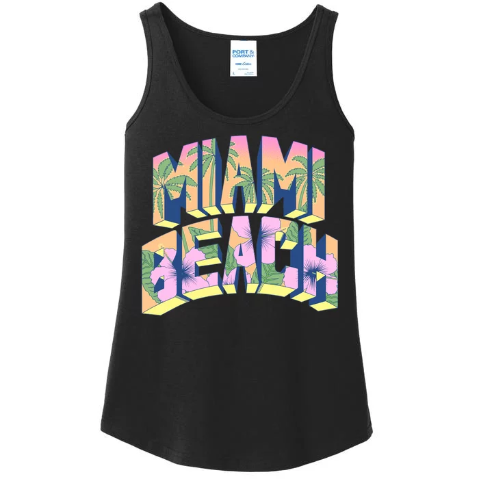 Vintage Miami Beach Ladies Essential Tank