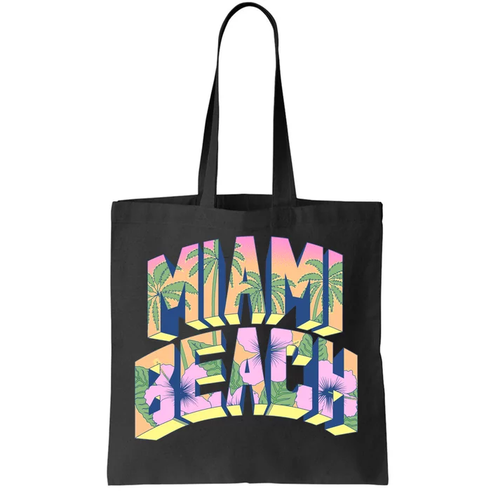 Vintage Miami Beach Tote Bag