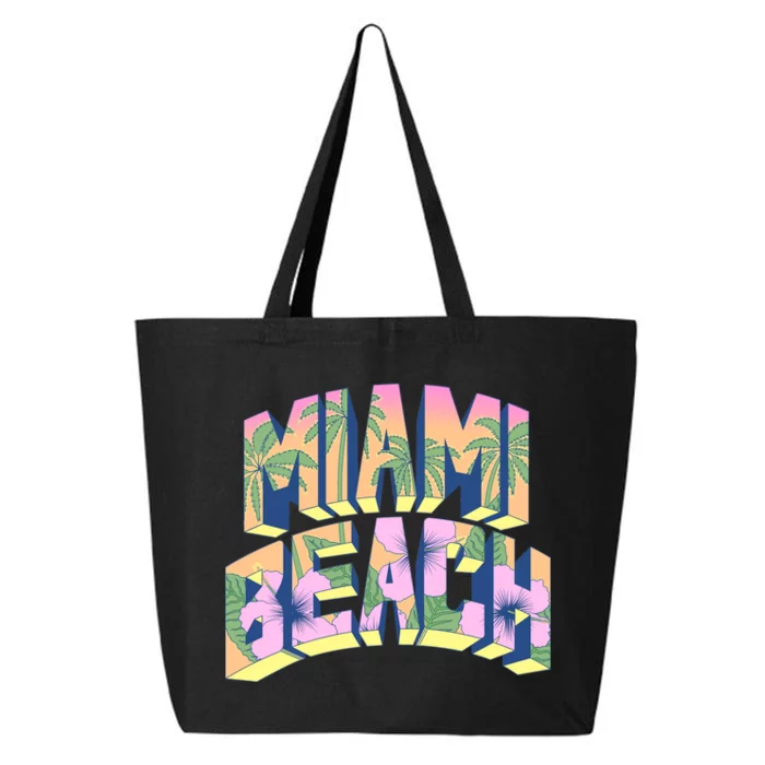 Vintage Miami Beach 25L Jumbo Tote