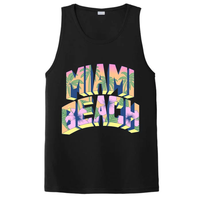 Vintage Miami Beach Performance Tank