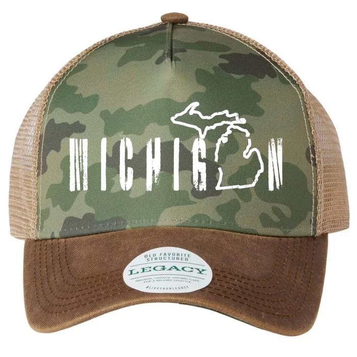 Vintage Michigan Mitten Legacy Tie Dye Trucker Hat