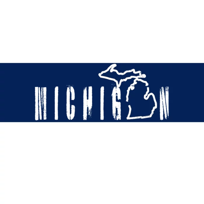 Vintage Michigan Mitten Bumper Sticker