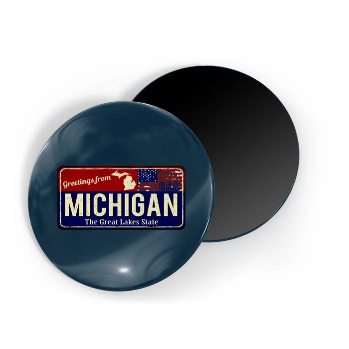 Vintage Michigan Sign Magnet