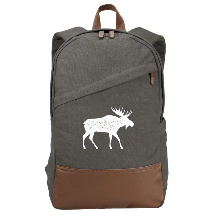 Vintage Moose Cotton Canvas Backpack