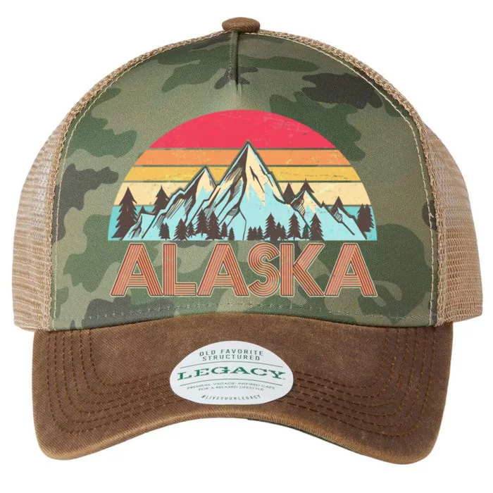 Vintage Mountains Of Alaska Legacy Tie Dye Trucker Hat