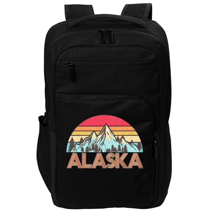 Vintage Mountains Of Alaska Impact Tech Backpack